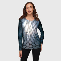 Лонгслив женский Кольчуга доспехи среднивековья, цвет: 3D-принт — фото 2