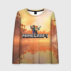 Женский лонгслив Стив Майнкрафт Minecraft