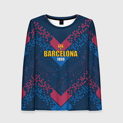 Лонгслив женский Футбольные гранды барселона, цвет: 3D-принт