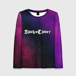 Женский лонгслив Black Clover gradient space