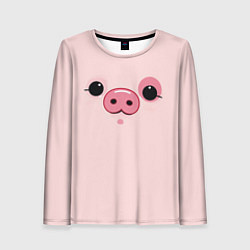 Лонгслив женский Пухля, цвет: 3D-принт