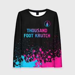 Лонгслив женский Thousand Foot Krutch - neon gradient: символ сверх, цвет: 3D-принт