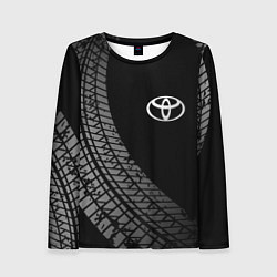 Лонгслив женский Toyota tire tracks, цвет: 3D-принт