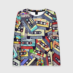 Женский лонгслив Касеты 80-е