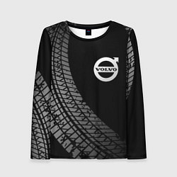 Лонгслив женский Volvo tire tracks, цвет: 3D-принт