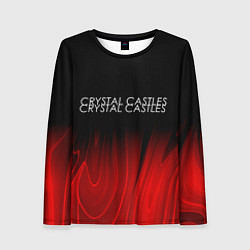 Лонгслив женский Crystal Castles red plasma, цвет: 3D-принт