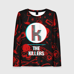 Женский лонгслив The Killers rock glitch