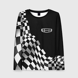 Лонгслив женский Geely racing flag, цвет: 3D-принт