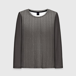 Лонгслив женский Кольчуга серая, цвет: 3D-принт