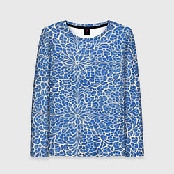 Лонгслив женский Ажурные узоры, цвет: 3D-принт