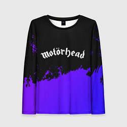 Лонгслив женский Motorhead purple grunge, цвет: 3D-принт