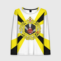 Лонгслив женский РХБЗ - символика, цвет: 3D-принт