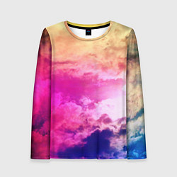 Женский лонгслив Разноцветное небо