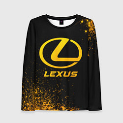 Женский лонгслив Lexus - gold gradient