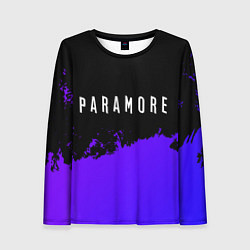 Лонгслив женский Paramore purple grunge, цвет: 3D-принт