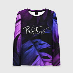 Женский лонгслив Pink Floyd neon monstera