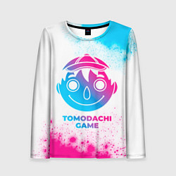 Лонгслив женский Tomodachi Game neon gradient style, цвет: 3D-принт