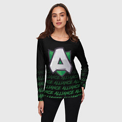 Лонгслив женский Alliance art, цвет: 3D-принт — фото 2