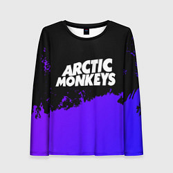 Лонгслив женский Arctic Monkeys purple grunge, цвет: 3D-принт