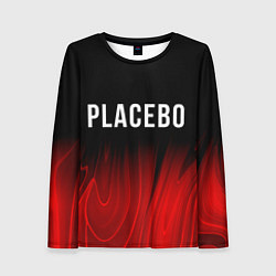 Женский лонгслив Placebo red plasma