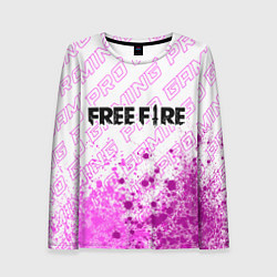 Женский лонгслив Free Fire pro gaming: символ сверху