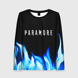 Женский лонгслив Paramore blue fire