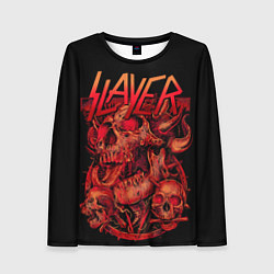 Женский лонгслив Slayer skulls