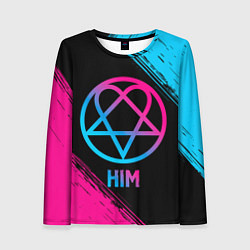 Женский лонгслив HIM - neon gradient