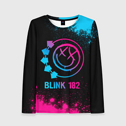 Лонгслив женский Blink 182 - neon gradient, цвет: 3D-принт