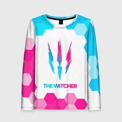 Женский лонгслив The Witcher neon gradient style