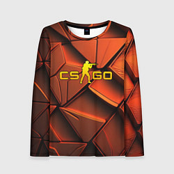 Женский лонгслив CSGO orange logo