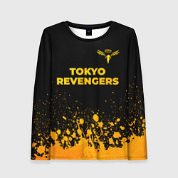 Женский лонгслив Tokyo Revengers - gold gradient: символ сверху