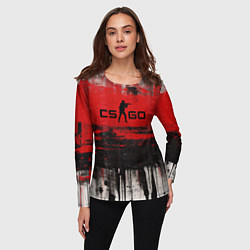 Лонгслив женский CS GO brushes, цвет: 3D-принт — фото 2