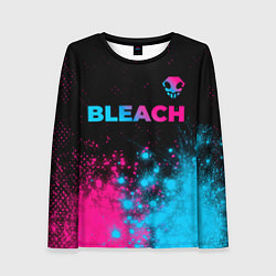 Женский лонгслив Bleach - neon gradient: символ сверху