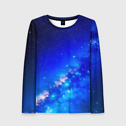Лонгслив женский Космос млечный путь, цвет: 3D-принт