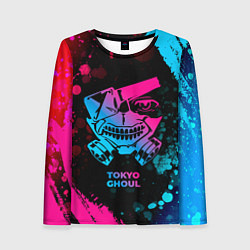Женский лонгслив Tokyo Ghoul - neon gradient