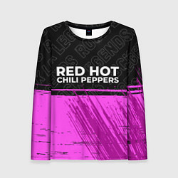 Женский лонгслив Red Hot Chili Peppers rock legends: символ сверху