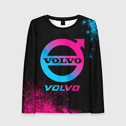 Женский лонгслив Volvo - neon gradient