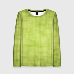 Лонгслив женский Green and square, цвет: 3D-принт