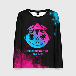 Женский лонгслив Tomodachi Game - neon gradient