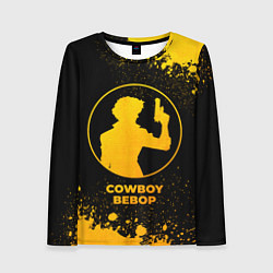 Женский лонгслив Cowboy Bebop - gold gradient