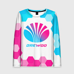 Женский лонгслив Daewoo neon gradient style