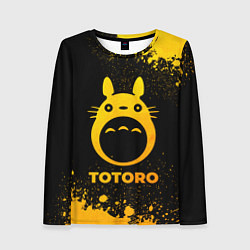 Женский лонгслив Totoro - gold gradient