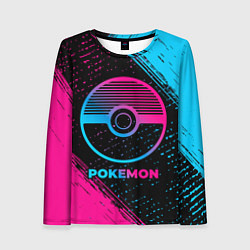 Женский лонгслив Pokemon - neon gradient