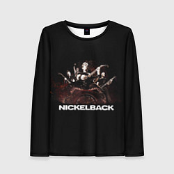 Лонгслив женский Nickelback brutal, цвет: 3D-принт
