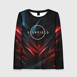 Женский лонгслив Starfield abstract logo