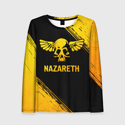 Лонгслив женский Nazareth - gold gradient, цвет: 3D-принт