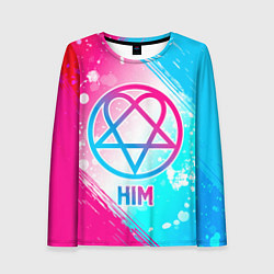 Женский лонгслив HIM neon gradient style