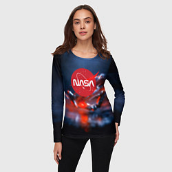 Лонгслив женский Nasa space star, цвет: 3D-принт — фото 2