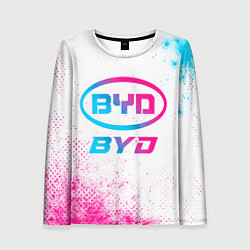 Женский лонгслив BYD neon gradient style